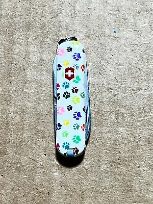 Victorinox 58MM Classic Limited Edition Paw Prints Swiss Army Knife • $17.99