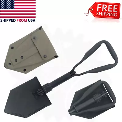 USGI Genuine US Military Issue Entrenching Tool Folding Shovel W/D Handle E-Tool • $55