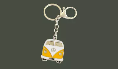 VW Kombi Van Enamel Stainless Steel Keyring • $19.95