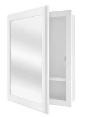 Glacier Bay 19.2 In. H Rectangular Wood Composite Medicine Cabinet With Mirror • $49.99