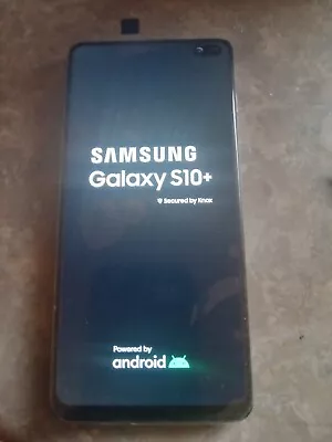 Samsung Galaxy S10+ SM-G975U - 128GB - Prism Black (Unlocked) (Single SIM) • $135