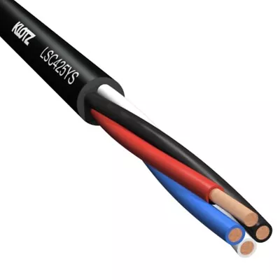 4 Core Speaker Cable 2.5mm Klotz Cut To Length Metre Klotz LSC425YS • £4.99