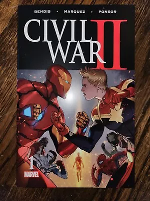 Civil War II #1 Marvel Comics Comic Book Iron Man Bendis Marquez Posner • $3.99