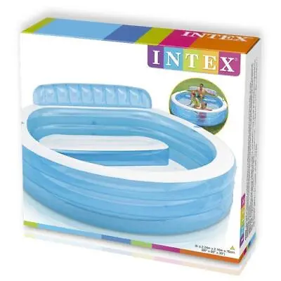 Intex Swim Centre Large Family Lounge Pool With Seat 57190NP Paddling Swimming • £79.95