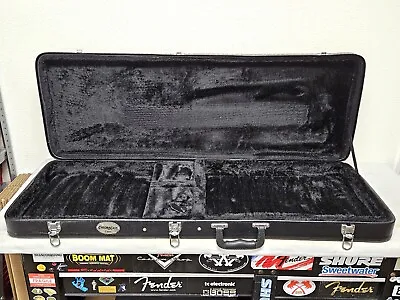 Universal Black HARDSHELL CASE Fits Fender Strat / Tele Sized Electric Guitar • $62.50