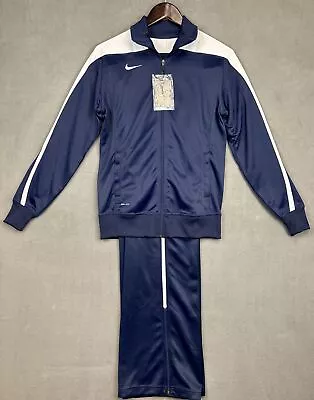 NWT Nike Dri Fit 2 Piece Track Suit Womens Size M Navy Blue White • $134.87