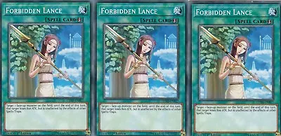 Yugioh 3 X Forbidden Lance - Lehd-enb17 - Legendary Hero Decks 1st Edition • £3.95