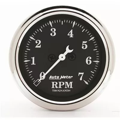 Auto Meter 1797 2-1/16  In-Dash Tachometer 0-7;000 Rpm Old Tyme Black • $184.19