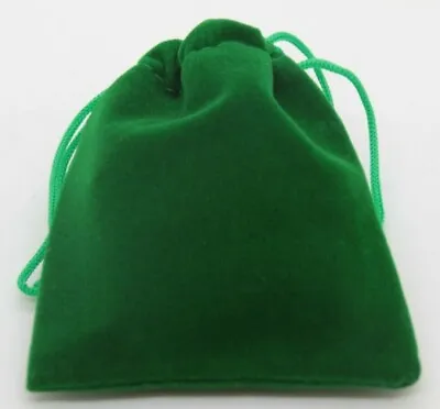 $4.95 • Buy Dice Bag Drawstring Green Velvet Bags Dungeons And Dragons Pathfinder Board Game