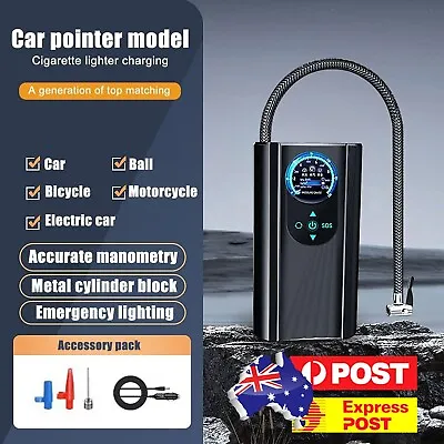 12V Portable Tyre Inflator High Precision Mini Tire Pump For Motorcycle Car Bike • $19.69