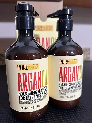 Argan Oil Shampoo And Conditioner Set - Moisturizing Sulfate Free Moroccan Ca... • $38