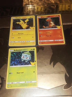 $19.95 • Buy Pokemon 25th Anniversary McDonalds Kanto Starters Set Of 3