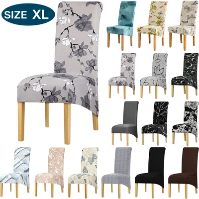$9.49 • Buy XL Stretch Dining Chair Covers Spandex Highback Seat Slipcover Fit Wedding Cover