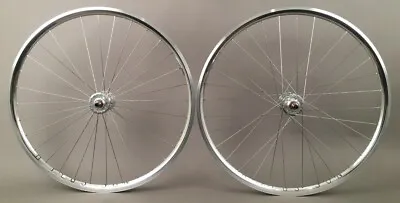 H Plus Son Archetype Polished SILVER 32h Fixed Gear Track Bike Wheelset • $299