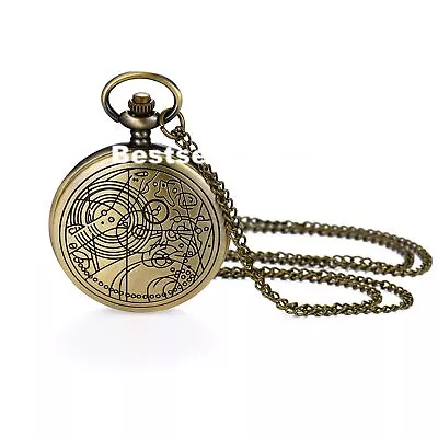 Men Women Pocket Watch Analog Quartz Pocket Watches With Chain Christmas Gift • $11.99