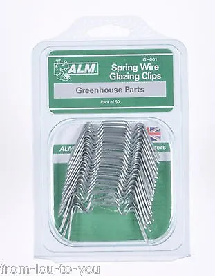 Pack Of  50 Greenhouse Spring Wire W Window Glazing Clips • £6.99