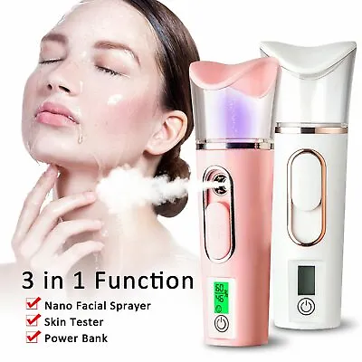 Facial Mister Portable Face Mist Sprayer Handy Steamer Humidifier Moisturizing • $15.97