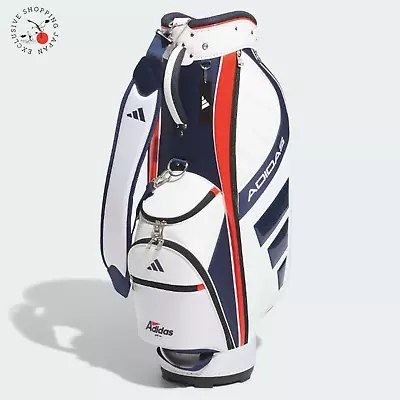 Adidas Golf Performance Cart Bag IKL13 Lightweight 5-way 9.0in White/Navy 2024  • $329