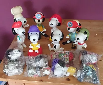 Vintage McDonalds Happy Meal Toy Snoopy Collection Set Of 8 & 4 Nonseal • £8.80