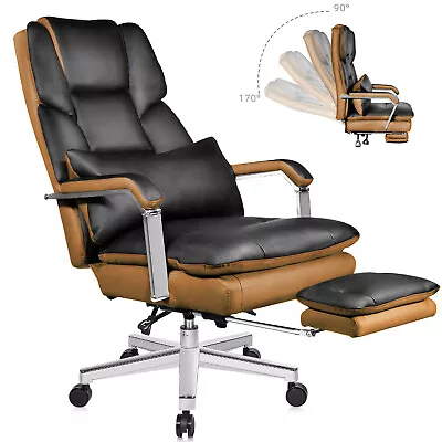 Big Tall Executive Office Chair Recliner Ergonomic Computer Desk Chair Footrest • $217.99