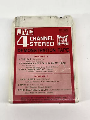 JVC 4 Channel Stereo Demonstration Tape 8 Track DT-903 Quadraphonic • $23.88