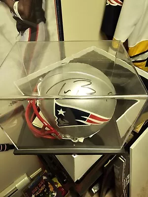Tom Brady New England Patriots Signed Riddell Mini Helmet COA • $92
