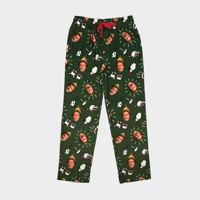 Men's Elf Fleece Pajama Pants Green  Size L NWT • $10