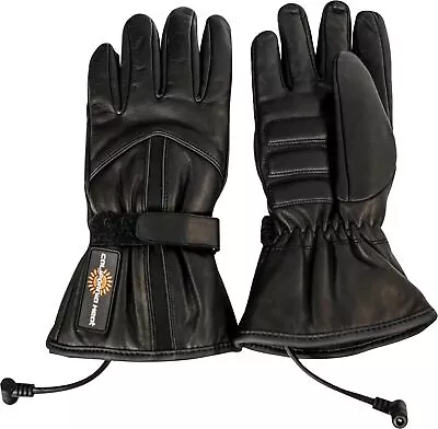 California Heat 12V Heated Motorcycle Street Riding Cold Weather Leather Gloves • $150