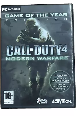 Call Of Duty 4: Modern Warfare PC Game Of Year Edition With Manual • £6.99