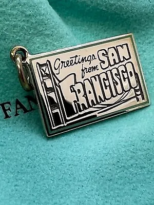 Tiffany & Co.San Francisco Postcard Charm For Bracelet Or Necklace Sterling 925  • $485.59