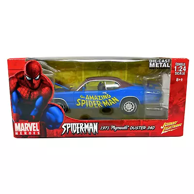 Johnny Lightning Marvel Spider-Man 1971 Plymouth Duster 340 1:24 Diecast • $88.30