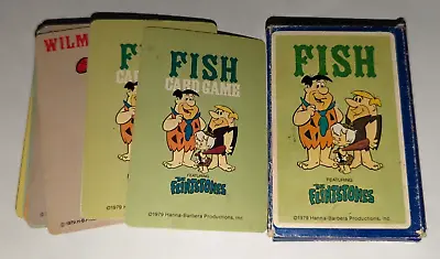 Vintage Hoyle Flintstones FISH Card Game 1979 Very Nice Go Fish! Rare HTF VTG • $10