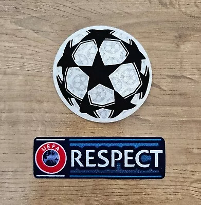 2012-2021 Champions League Starball And RESPECT Sleeve Patch Badge Player Size • £5.75