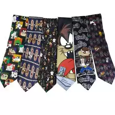 100 Novelty Cartoon Disney Teacher Sports Necktie Tie Lot Collection • $89