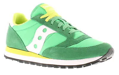 Saucony Mens Trainers Jazz Original Lace Up Green Green UK Size 8.5 • £62