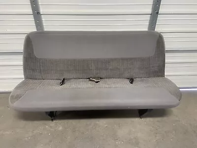 1998-2007 Ford Econoline Van Bench Seat - 4 Person GRAY CLOTH 5TH LAST ROW • $499.99