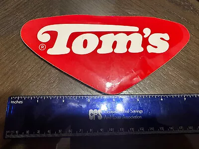 TOMS TOASTED PEANUTS Candy VINTAGE NOS New Old Stock SIGN Decal • $24.99