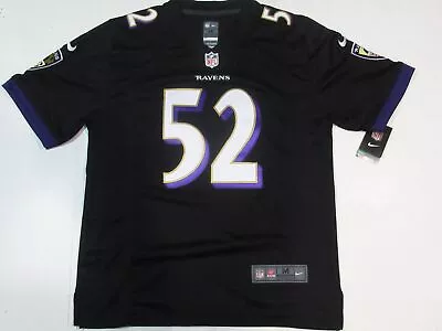 Ray Lewis #52 Baltimore Ravens Men's Retired Throwback Player Jersey Black • $59.99