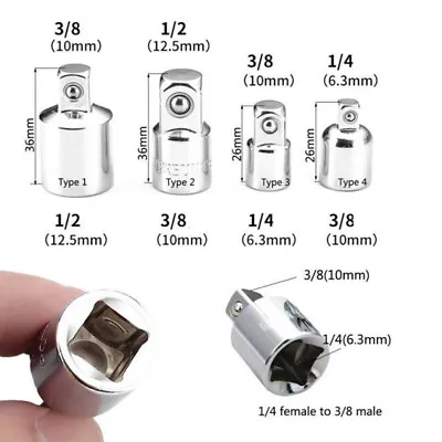 3/8  To 1/4  1/2 Inch Drive Ratchet Converter Socket Adapter Reducer Air Impa Jn • $1.71