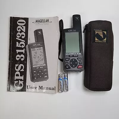 MAGELLAN GPS 315 With User Manual And Case And New Batteries  • $30