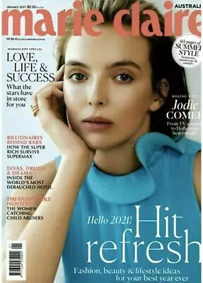 Marie Claire Australia Magazine January 2021 - Jodie Comer • $14.95