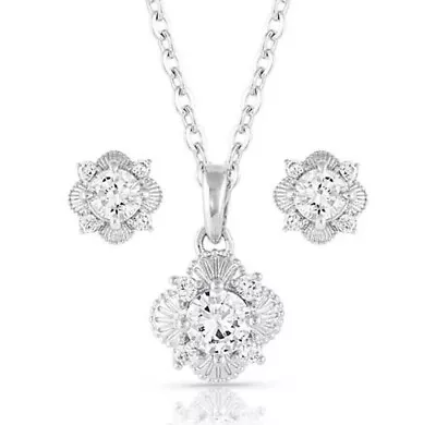 Montana Silversmiths Making Memories Crystal Jewelry Set Cubic Zirconia • $50