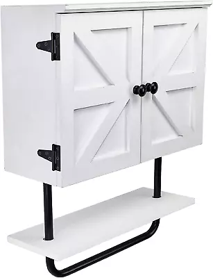 17X21” Barndoor Bathroom Wall Cabinet Space Saver Storage Cabinet Kitchen Medic • $104.48