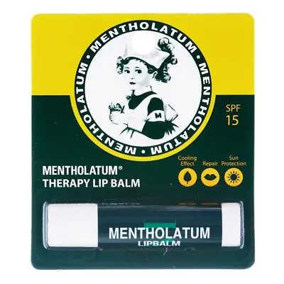 Mentholatum Therapy Lip Balm Care Cooling Sensation SPF15 Protect Sun Burn 3.5g • $13.37