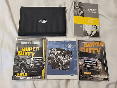 12 2012 Ford F-250 F-350 F-450 Super Duty Owners Manual With Diesel OEM + CASE • $40