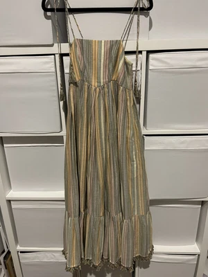 $136 • Buy Zimmermann Green Stripe Dress Size 0