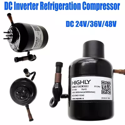 DC 24V-48V Brushless Motor Micro DC Inverter Refrigeration Compressor High Power • $79.99