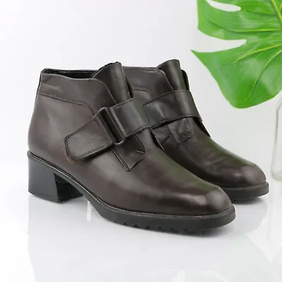 $55.50 • Buy Siberian Husky Paddock Winter Ankle Boot Heel Felt Lined Brown Leather Size 10