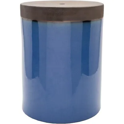 Palominas Ceramic Stool By Surya Dark Blue Dark Brown - PLS004-121218 • $219.99