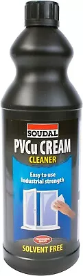 Soudal PVCu UPVC Frame Cleaner Solvent Based 1 L Pvc Windows And Doors Cleaner • £6.98